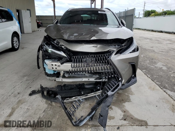 2025 Lexus NX 250 Premium with VIN 2T2GDCAZ8SC016131, listed as a Copart auction lot 56695555 with 6,420 mi miles and Salvage title. Bid and sale history available at DreamBid. Image 5.