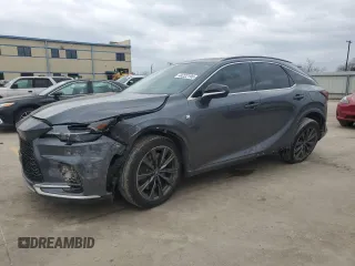 2024 Lexus RX with VIN 2T2BAMCA7RC045629, listed as a Copart auction lot 44222195 with 16,964 mi miles and Salvage Title. Bid and sale history available at carsss.com. Image 1.