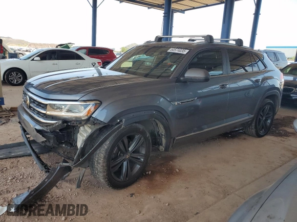 2020 Volkswagen Atlas SE with VIN 1V26E2CA9LC215891, listed as a Copart auction lot 60574035 with 93,744 mi miles and Salvage title. Bid and sale history available at DreamBid. Image 1.