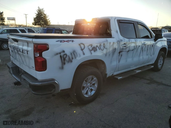 2019 Chevrolet Silverado 1500 LT with VIN 3GCUYDED6KG105959, listed as a Copart auction lot 84004974 with 162,766 mi miles and Salvage Title. Bid and sale history available at carsss.com. Image 3.