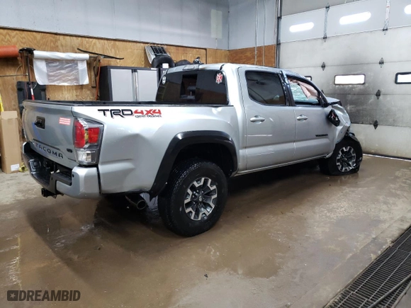2023 Toyota Tacoma 4WD SR with VIN 3TYCZ5ANXPT162997, listed as a Copart auction lot 46409525 with 44,386 mi miles and Non Repairable. Bid and sale history available at carsss.com. Image 3.