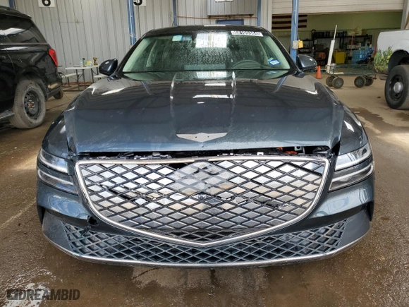 2023 Genesis Electrified G80 with VIN KMTGE4S14PU004795, listed as a Copart auction lot 68105384 with 11,344 mi miles and Salvage Title. Bid and sale history available at carsss.com. Image 5.