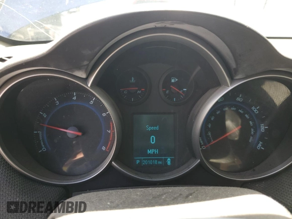 2012 Chevrolet Cruze 2LT with VIN 1G1PG5SC3C7105134, listed as a Copart auction lot 56122275 with 201,018 mi miles and Clean Title. Bid and sale history available at DreamBid. Image 9.