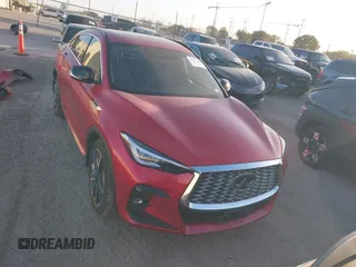 2023 Infiniti QX55 Essential with VIN 3PCAJ5KR1PF109377, listed as a IAAI auction lot 41172660 with 32,695 mi miles and . Bid and sale history available at DreamBid. Image 13.