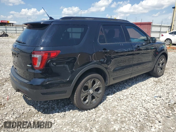 2018 Ford Explorer Sport z VIN 1FM5K8GT0JGA35611, wystawiony jako Copart lot #62075905 z przebiegiem 81 553 mil mil oraz Szkoda całkowita • Salvage title. Historia ofert i sprzedaży dostępna na DreamBid. Obrazek 3.