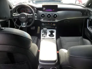 2023 Kia Stinger GT2 with VIN KNAE55LC4P6133603, listed as a Copart auction lot 43365515 with 16,598 mi miles and Salvage Title. Bid and sale history available at carsss.com. Image 8.