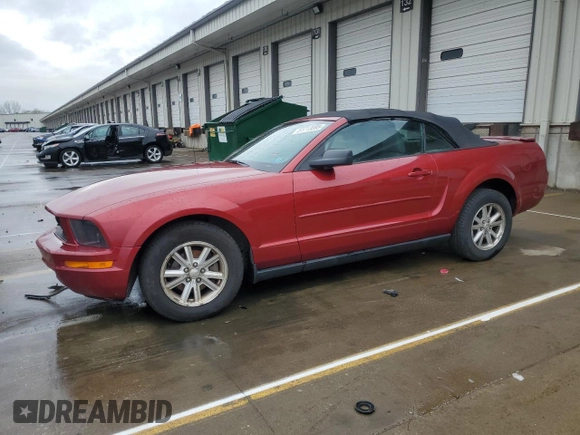 2007 Ford Mustang Deluxe with VIN 1ZVFT84N275353646, listed as a Copart auction lot 51713595 with 189,090 mi miles and Salvage Title. Bid and sale history available at carsss.com. Image 1.