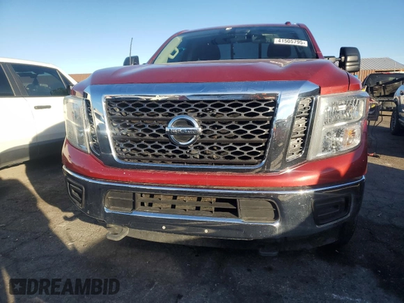 2017 Nissan Titan with VIN 1N6BA1R98HN519726, listed as a Copart auction lot 41505795 with 152,574 mi miles and Clean title. Bid and sale history available at DreamBid. Image 5.