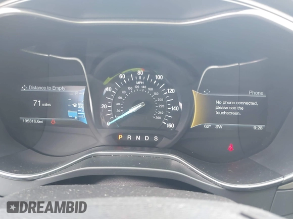 2016 Ford Fusion SE with VIN 3FA6P0HD4GR169113, listed as a IAAI auction lot 42037905 with 105,316 mi miles. Bid and sale history available at carsss.com. Image 7.
