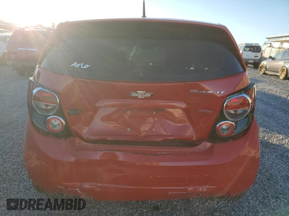 2012 Chevrolet Sonic LT with VIN 1G1JC6SB4C4221295, listed as a Copart auction lot 81294604 with 158,597 mi miles and Salvage title. Bid and sale history available at DreamBid. Image 6.