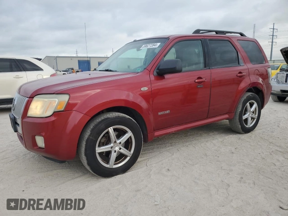 2008 Mercury Mariner with VIN 4M2CU91198KJ31239, listed as a Copart auction lot 59627394 with 205,572 mi miles and Salvage Title. Bid and sale history available at carsss.com. Image 1.