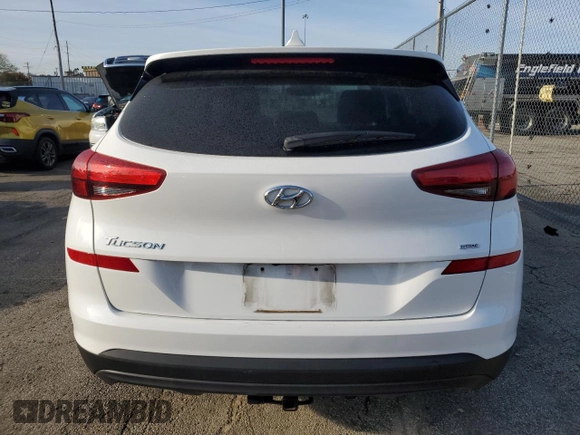 2019 Hyundai Tucson SE with VIN KM8J2CA44KU063420, listed as a Copart auction lot 53959745 with 33,880 mi miles and Salvage Title. Bid and sale history available at carsss.com. Image 6.