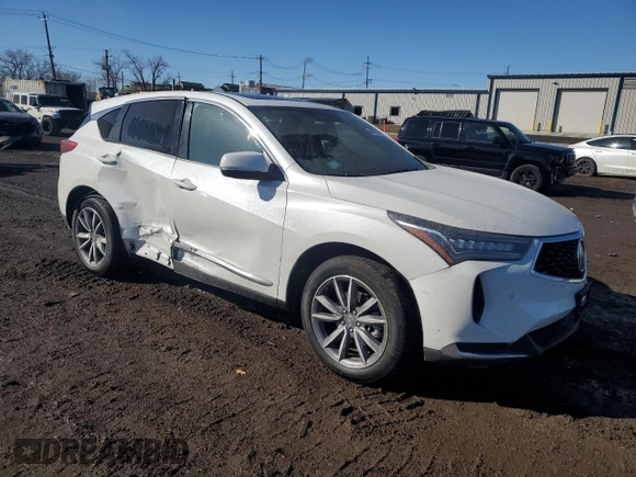 2023 Acura RDX w/Technology Package with VIN 5J8TC2H50PL006732, listed as a Copart auction lot 46819315 with 18,192 mi miles and Salvage Title. Bid and sale history available at carsss.com. Image 4.