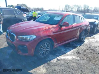 2021 BMW X4 xDrive30i with VIN 5UX2V1C0XM9H70348, listed as a IAAI auction lot 41209981 with 45,706 mi miles. Bid and sale history available at carsss.com. Image 19.