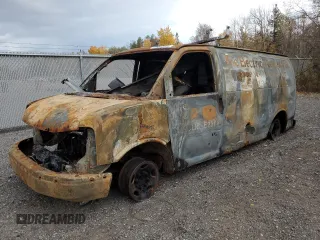 2011 Chevrolet Express Cargo with VIN 1GCWGFFA3B1133325, listed as a Copart auction lot 75857484 with Not Provided miles and Non Repairable. Bid and sale history available at carsss.com. Image 1.