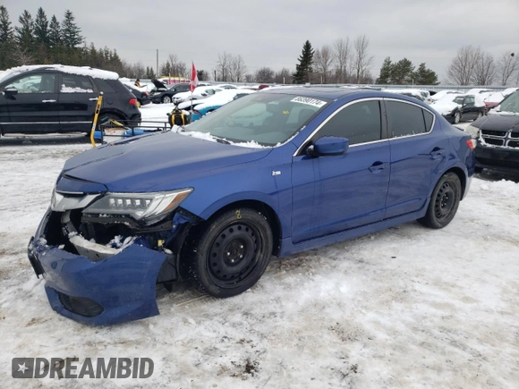 2017 Acura ILX w/Premium/A-SPEC Pkg with VIN 19UDE2F81HA800258, listed as a Copart auction lot 86390174 with 158,733 mi miles and Clean Title. Bid and sale history available at carsss.com. Image 1.