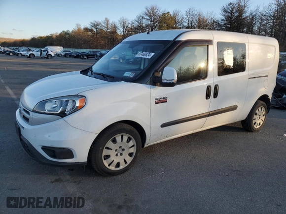 2017 Ram ProMaster City Cargo Van Tradesman SLT with VIN ZFBERFBB1H6D57683, listed as a Copart auction lot 87460824 with 96,820 mi miles and Salvage Title. Bid and sale history available at carsss.com. Image 1.