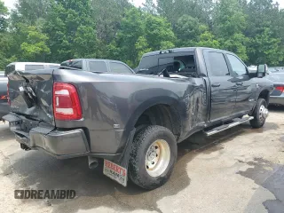2024 Ram 3500 Laramie with VIN 3C63RRJL8RG243796, listed as a Copart auction lot 53610774 with 3,675 mi miles and Salvage Title. Bid and sale history available at carsss.com. Image 3.