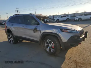 2017 Jeep Cherokee Trailhawk L Plus with VIN 1C4PJMBS3HD218441, listed as a Copart auction lot 42836285 with 122,242 mi miles and Salvage Title. Bid and sale history available at carsss.com. Image 4.