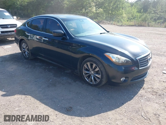 2012 Infiniti M with VIN JN1BY1AP3CM330962, listed as a IAAI auction lot 42130578 with 235,278 mi miles and . Bid and sale history available at DreamBid. Image 1.