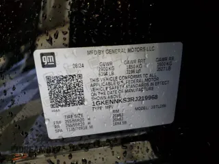 2024 GMC Acadia AWD Elevation z VIN 1GKENNKS3RJ219968, wystawiony jako Copart lot #52360835 z przebiegiem 12 607 mil mil oraz Czysty tytuł • Clean title. Historia ofert i sprzedaży dostępna na DreamBid. Obrazek 13.