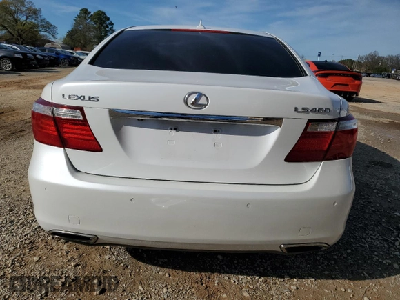 2009 Lexus LS 460 with VIN JTHBL46F995086717, listed as a Copart auction lot 50506665 with 98,362 mi miles and Salvage title. Bid and sale history available at DreamBid. Image 6.
