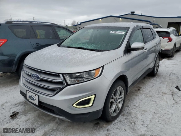 2016 Ford Edge Titanium with VIN 2FMPK4K83GBB05137, listed as a Copart auction lot 47287145 with 129,506 mi miles and Clean Title. Bid and sale history available at carsss.com. Image 1.