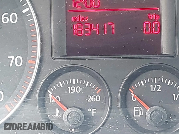 2008 Volkswagen Jetta SE with VIN 3VWRZ71K48M030372, listed as a IAAI auction lot 42182122 with 183,417 mi miles and . Bid and sale history available at DreamBid. Image 7.