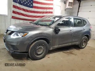 2015 Nissan Rogue S with VIN KNMAT2MV5FP533801, listed as a Copart auction lot 48059885 with 157,211 mi miles and Salvage Title. Bid and sale history available at carsss.com. Image 1.