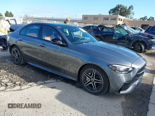 2024 Mercedes-Benz C 300 with VIN W1KAF4HB4RR224810, listed as a IAAI auction lot 41696262 with 999 mi miles and . Bid and sale history available at DreamBid. Image 1.