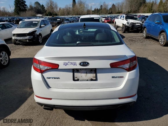 2012 Kia Optima SX with VIN 5XXGR4A67CG053537, listed as a Copart auction lot 48075465 with 172,729 mi miles and Salvage Title. Bid and sale history available at carsss.com. Image 6.
