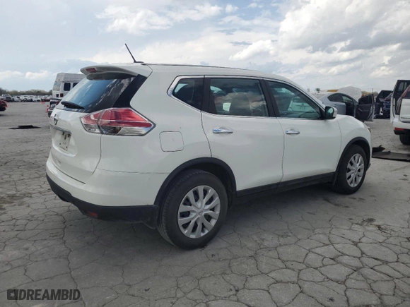 2015 Nissan Rogue S with VIN 5N1AT2MT7FC859844, listed as a Copart auction lot 50661895 with 166,214 mi miles and Salvage Title. Bid and sale history available at carsss.com. Image 3.