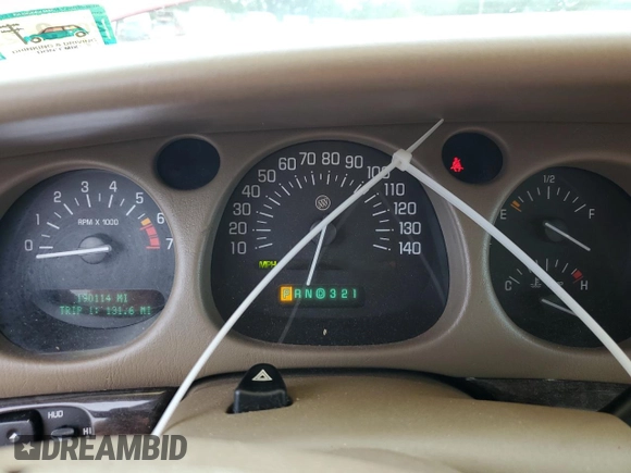 2004 Buick LeSabre Limited with VIN 1G4HR54K74U248628, listed as a Copart auction lot 64835815 with 190,114 mi miles and Salvage title. Bid and sale history available at DreamBid. Image 9.