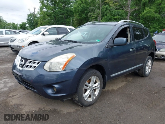 2013 Nissan Rogue S with VIN JN8AS5MV6DW628699, listed as a IAAI auction lot 42238159 with 239,632 mi miles and . Bid and sale history available at DreamBid. Image 2.