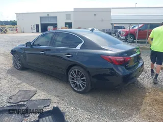 2018 Infiniti Q50 Red Sport 400 with VIN JN1FV7AR2JM481061, listed as a IAAI auction lot 42362510 with 70,028 mi miles and . Bid and sale history available at DreamBid. Image 3.