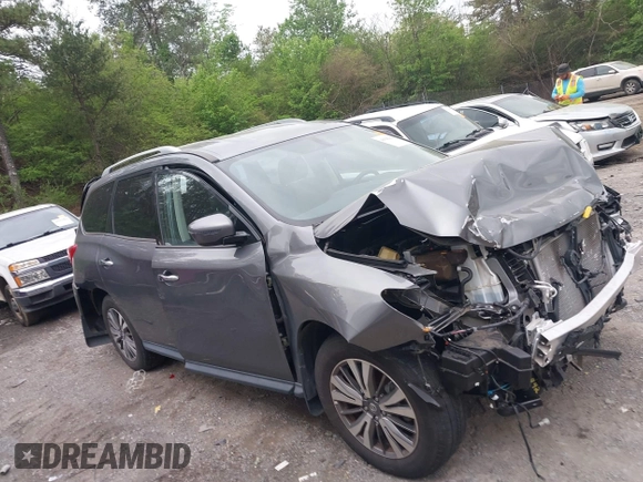 2018 Nissan Pathfinder S with VIN 5N1DR2MN7JC654627, listed as a IAAI auction lot 41942036 with 58,146 mi miles and . Bid and sale history available at DreamBid. Image 13.