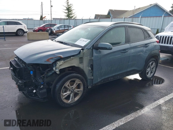 2022 Hyundai Kona SEL with VIN KM8K6CAB1NU828823, listed as a IAAI auction lot 41178743 with 43,755 mi miles and . Bid and sale history available at carsss.com. Image 18.