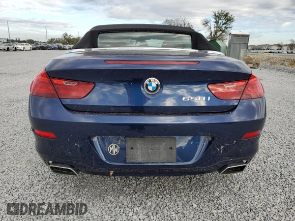 2012 BMW 6 Series 650i z VIN WBALZ3C50CDL70497, wystawiony jako Copart lot #82409164 z przebiegiem 17 982 mil mil oraz Szkoda całkowita • Salvage title. Historia ofert i sprzedaży dostępna na DreamBid. Obrazek 6.
