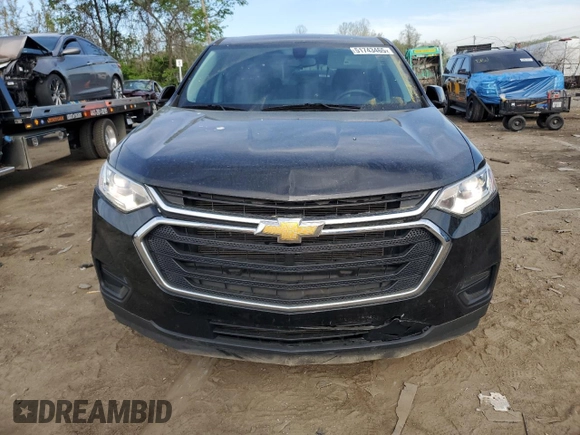 2020 Chevrolet Traverse LS z VIN 1GNERFKW7LJ313830, wystawiony jako Copart lot #51743465 z przebiegiem 56 874 mil mil oraz Szkoda całkowita • Salvage title. Historia ofert i sprzedaży dostępna na DreamBid. Obrazek 5.