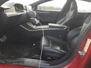 2021 Tesla Model S Plaid with VIN 5YJSA1E66MF435931, listed as a Copart auction lot 45583255 with 41,925 mi miles and Salvage Title. Bid and sale history available at carsss.com. Image 7.