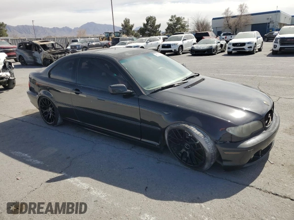 2005 BMW 3 Series 330Ci with VIN WBABD53455PL16773, listed as a Copart auction lot 45156115 with 277,280 mi miles and Salvage Title. Bid and sale history available at carsss.com. Image 4.
