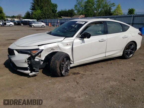 2024 Acura Integra w/A-Spec Package with VIN 19UDE4H35RA022657, listed as a Copart auction lot 55964735 with 16,743 mi miles and Salvage title. Bid and sale history available at DreamBid. Image 1.