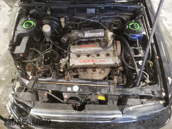 1988 Mitsubishi Galant with VIN E39A0010917, listed as a Copart auction lot 44421775 with 14,813 mi miles and Salvage Title. Bid and sale history available at DreamBid. Image 11.