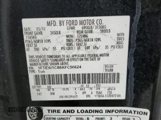 2010 Ford F-150 XL with VIN 1FTEW1C88AFC56624, listed as a Copart auction lot 50648135 with 228,961 mi miles and Salvage Title. Bid and sale history available at carsss.com. Image 14.