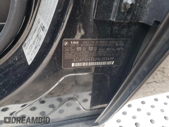 2009 BMW X6 z VIN 5UXFG43529L222439, wystawiony jako Copart lot #47490715 z przebiegiem 135 343 mil mil oraz Szkoda całkowita • Salvage title. Historia ofert i sprzedaży dostępna na DreamBid. Obrazek 13.