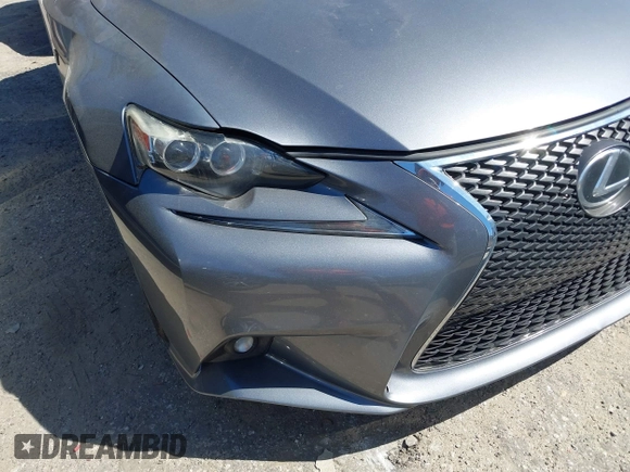 2014 Lexus IS 350 with VIN JTHCE1D25E5002108, listed as a IAAI auction lot 41835021 with 159,621 mi miles. Bid and sale history available at carsss.com. Image 6.