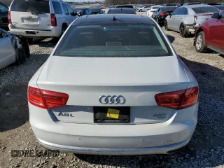 2014 Audi A8 4.0T with VIN WAUR2AFD9EN004542, listed as a Copart auction lot 88472135 with 75,909 mi miles and Salvage Title. Bid and sale history available at DreamBid. Image 6.