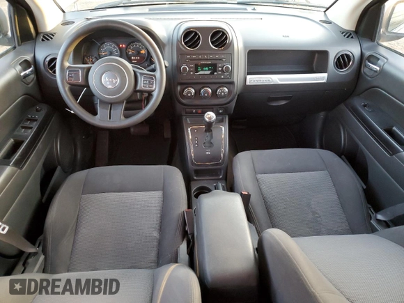 2016 Jeep Compass 75th Anniversary with VIN 1C4NJCBB3GD748893, listed as a Copart auction lot 43176195 with 71,356 mi miles and Salvage Title. Bid and sale history available at carsss.com. Image 8.