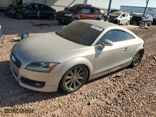 2008 Audi TT 2.0T with VIN TRUAF38J681003482, listed as a Copart auction lot 43407495 with 133,116 mi miles and Salvage Title. Bid and sale history available at carsss.com. Image 1.