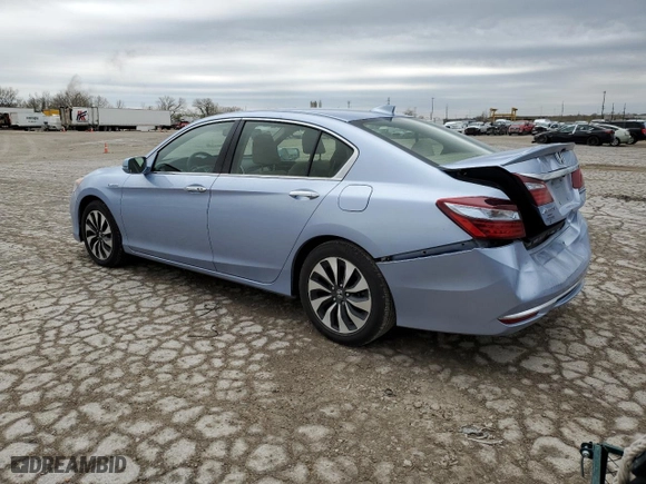 2017 Honda Accord Hybrid EX-L with VIN JHMCR6F58HC001012, listed as a Copart auction lot 50310335 with 89,415 mi miles and Salvage Title. Bid and sale history available at carsss.com. Image 2.